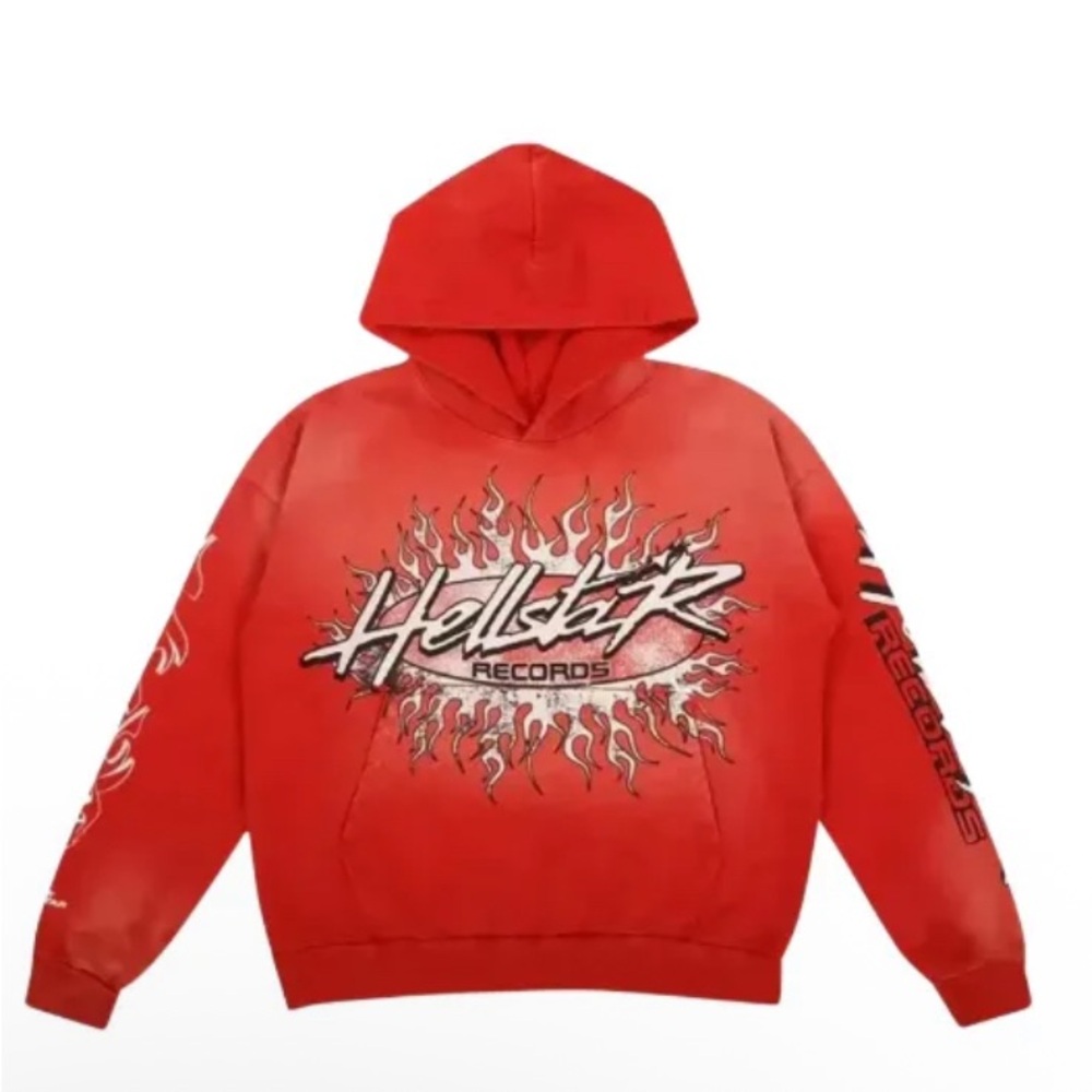 HELLSTAR Records Graphic Hoodie - Men Small Tags Attached Perfect Condition